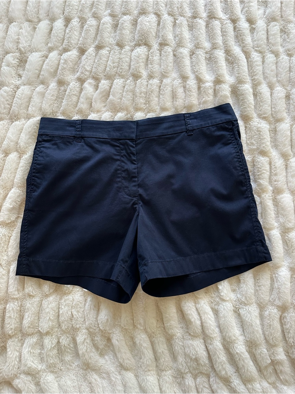 J. Crew Navy Tailored Chino Trouser Shorts
